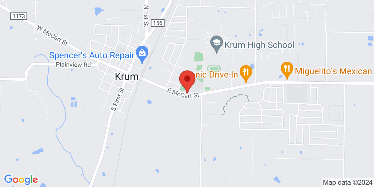 Map of Krum Public Library